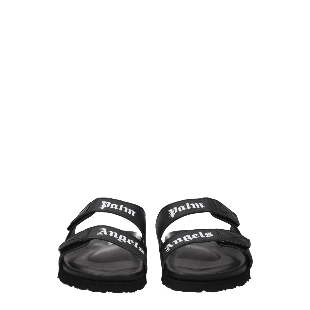 Black Leather Slipper