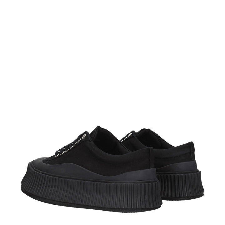 Black Fabric Sneakers