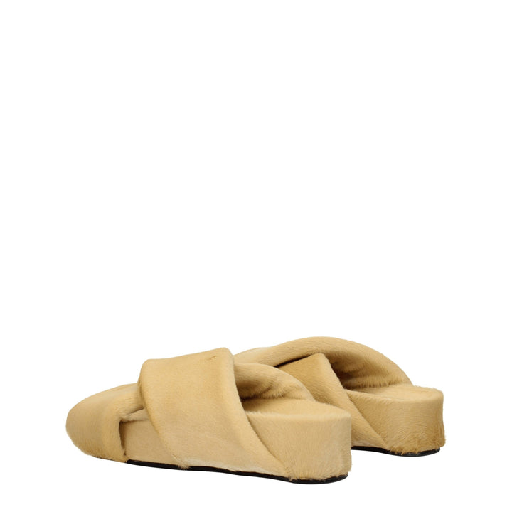 Beige Horsehair Slipper
