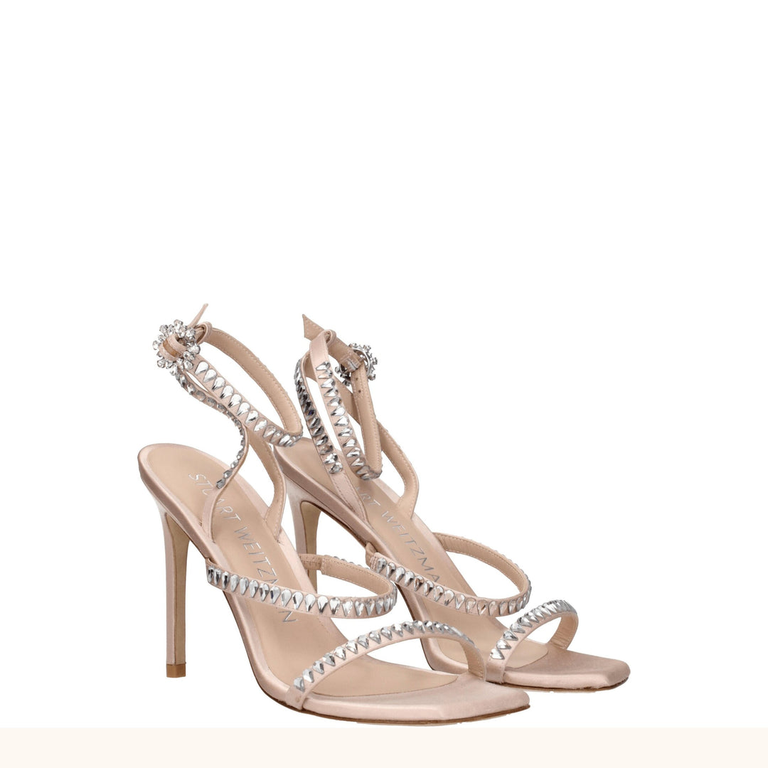 Pink Satin Sandal