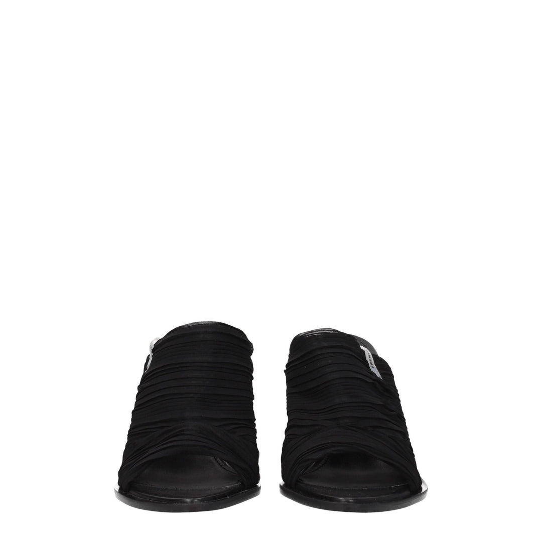 Black Fabric Sandal