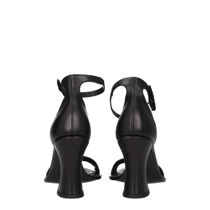 Black Leather Sandal