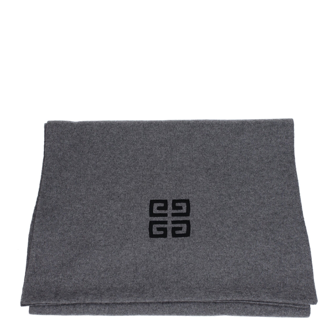 Gray Wool Scarf