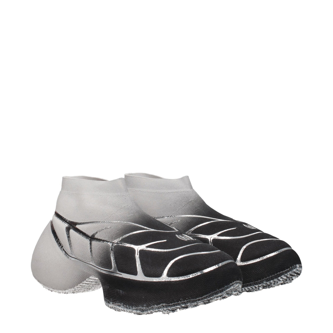 Black Fabric Sneakers