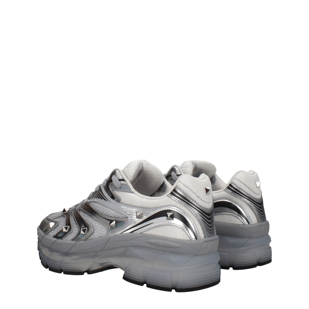 Gray Fabric Sneakers