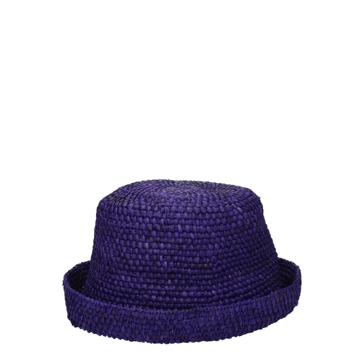 Purple Raffia Hat