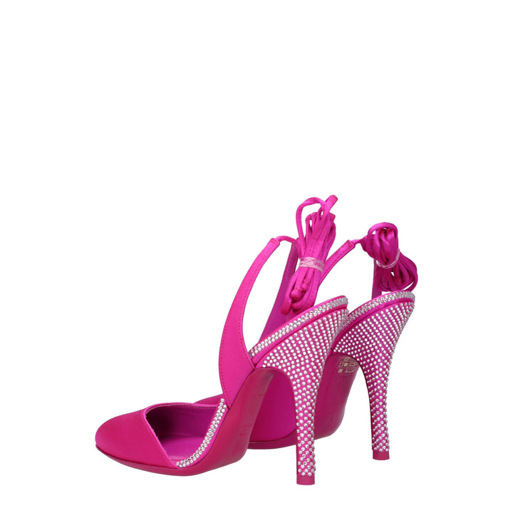 Pink Satin Sandal