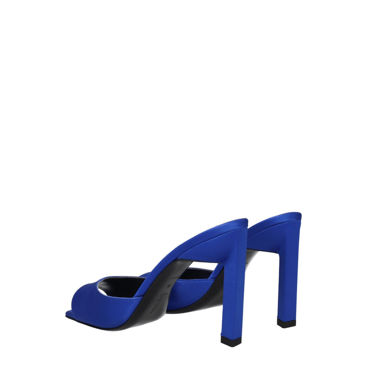 Blue Satin Sandal