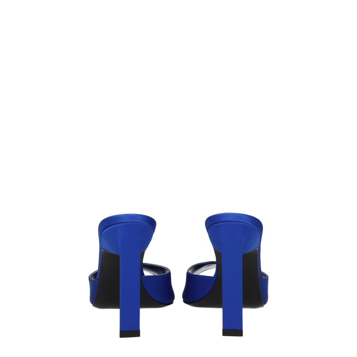 Blue Satin Sandal