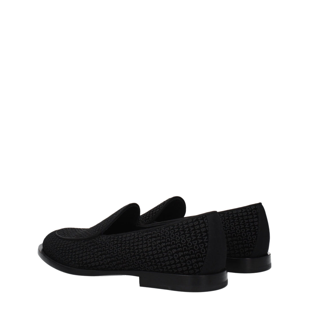 Black Velvet Slip-On Loafer