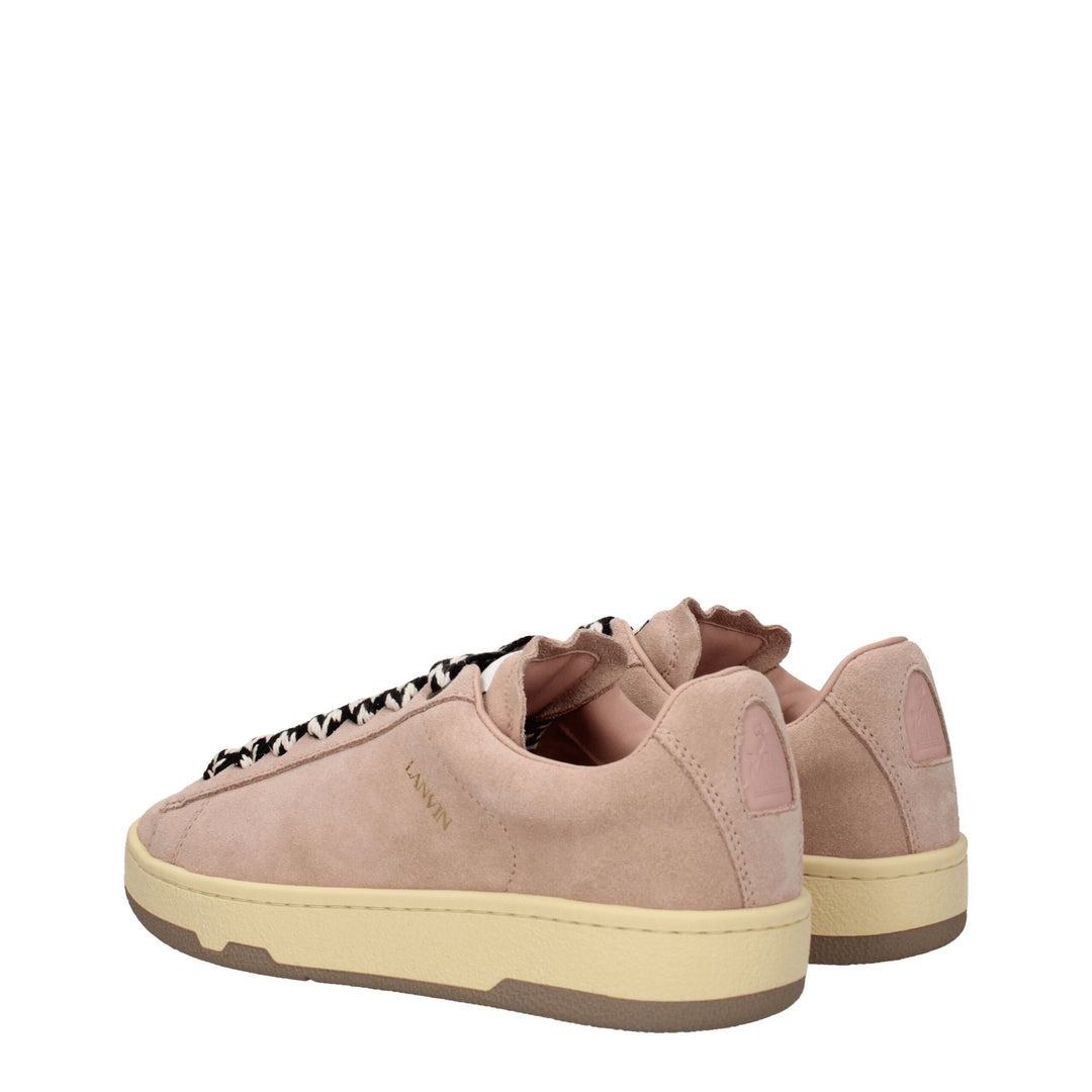 Pink Leather Sneakers