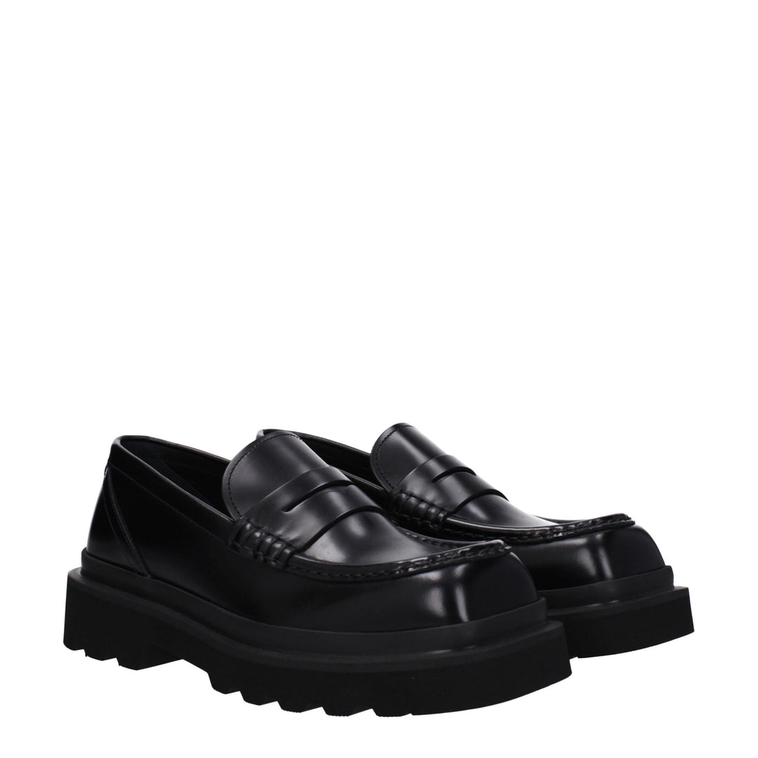 Black Leather Loafer