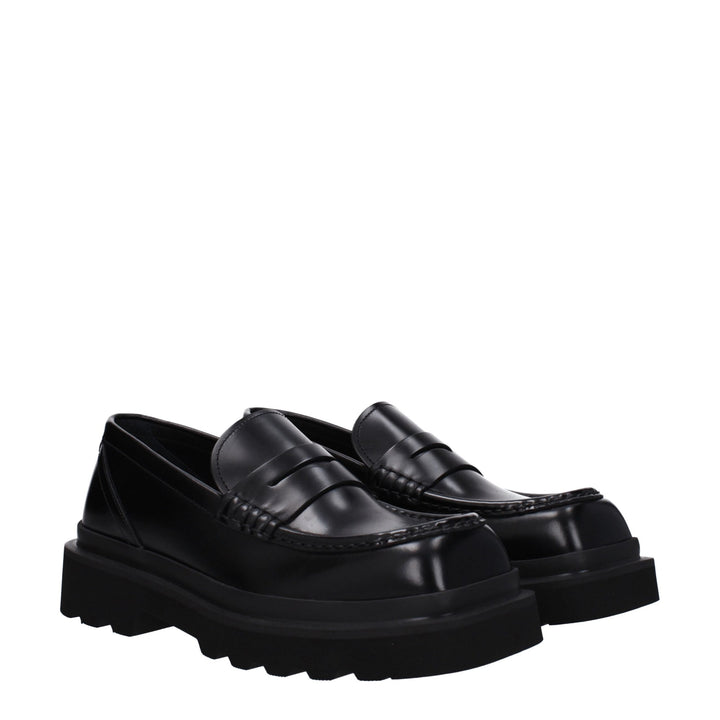Black Leather Loafer
