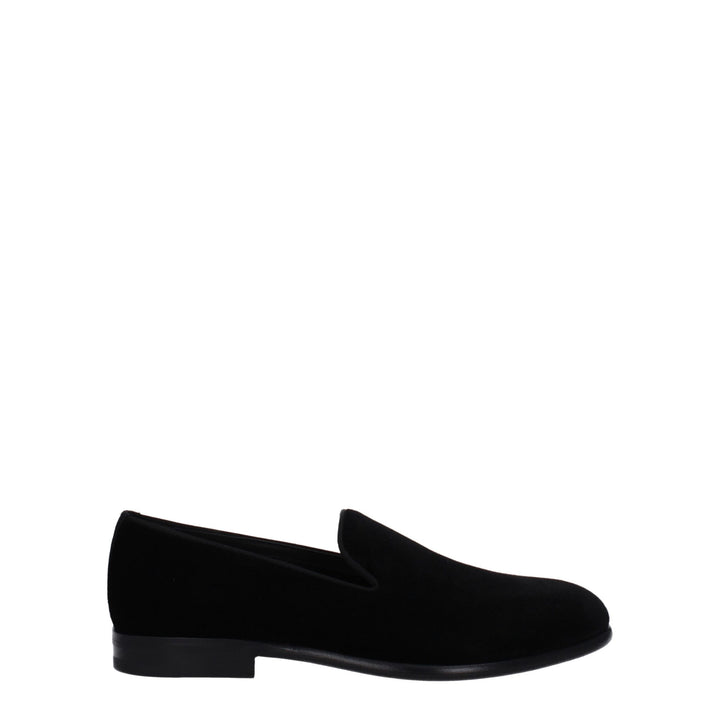 Black Velvet Loafer