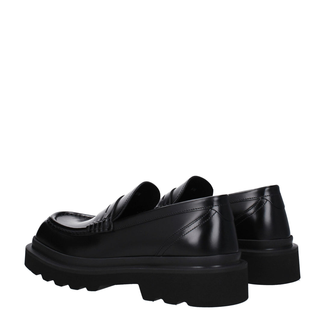 Black Leather Loafer