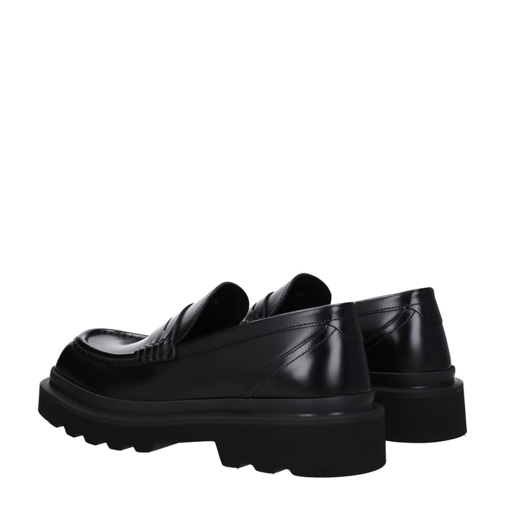 Black Leather Loafer