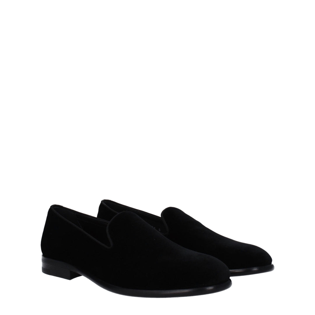 Black Velvet Loafer
