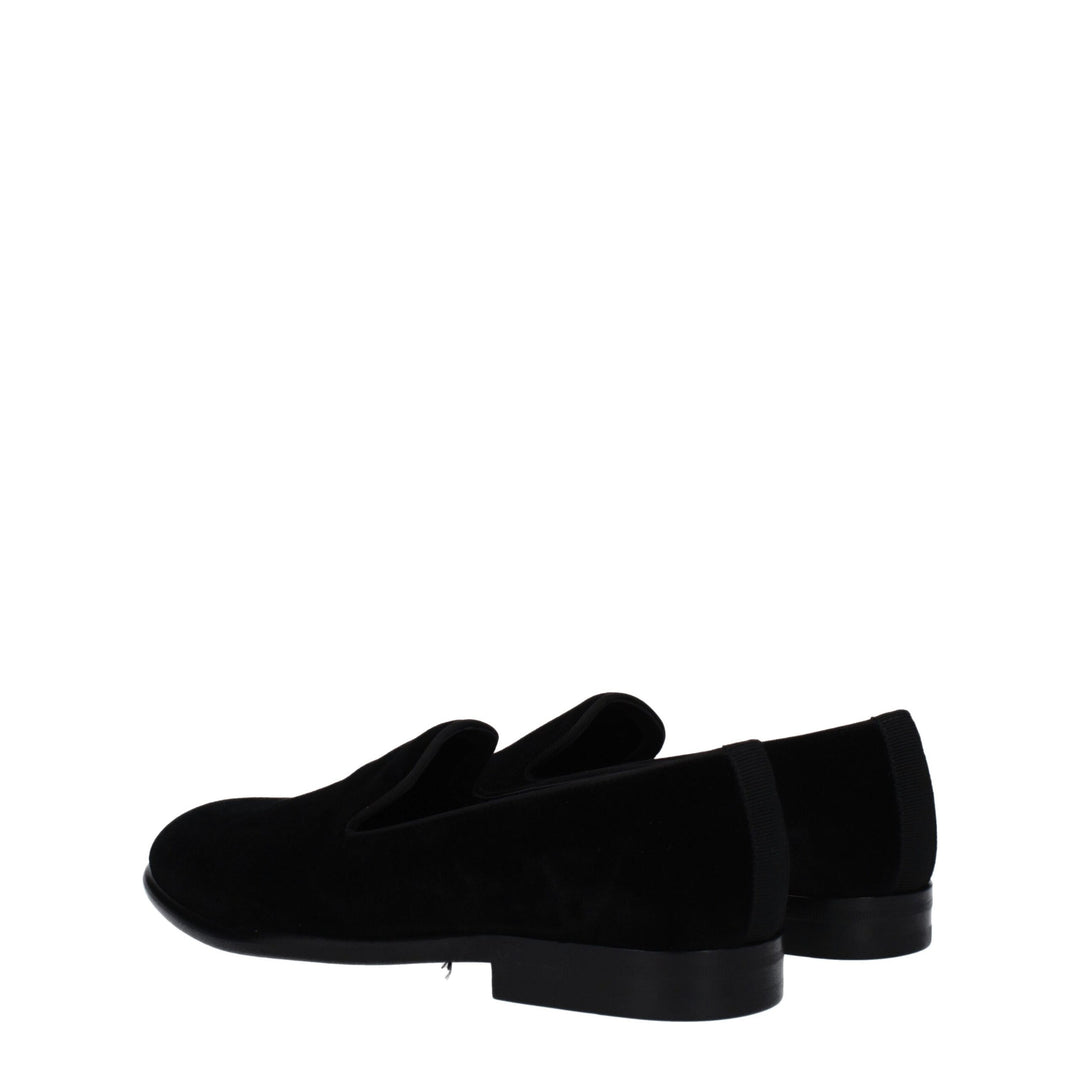 Black Velvet Loafer