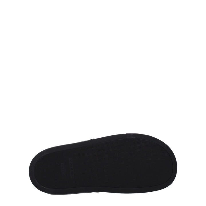 Givenchy Black Fabric Slippers Sandals