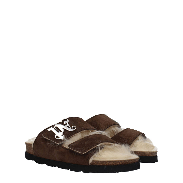 Brown Leather Slipper