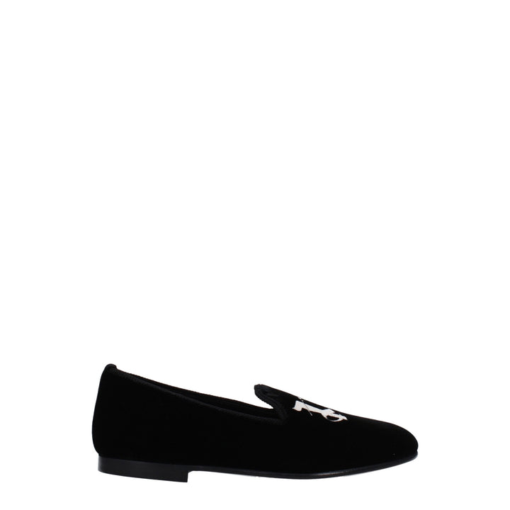 Black Velvet Loafer