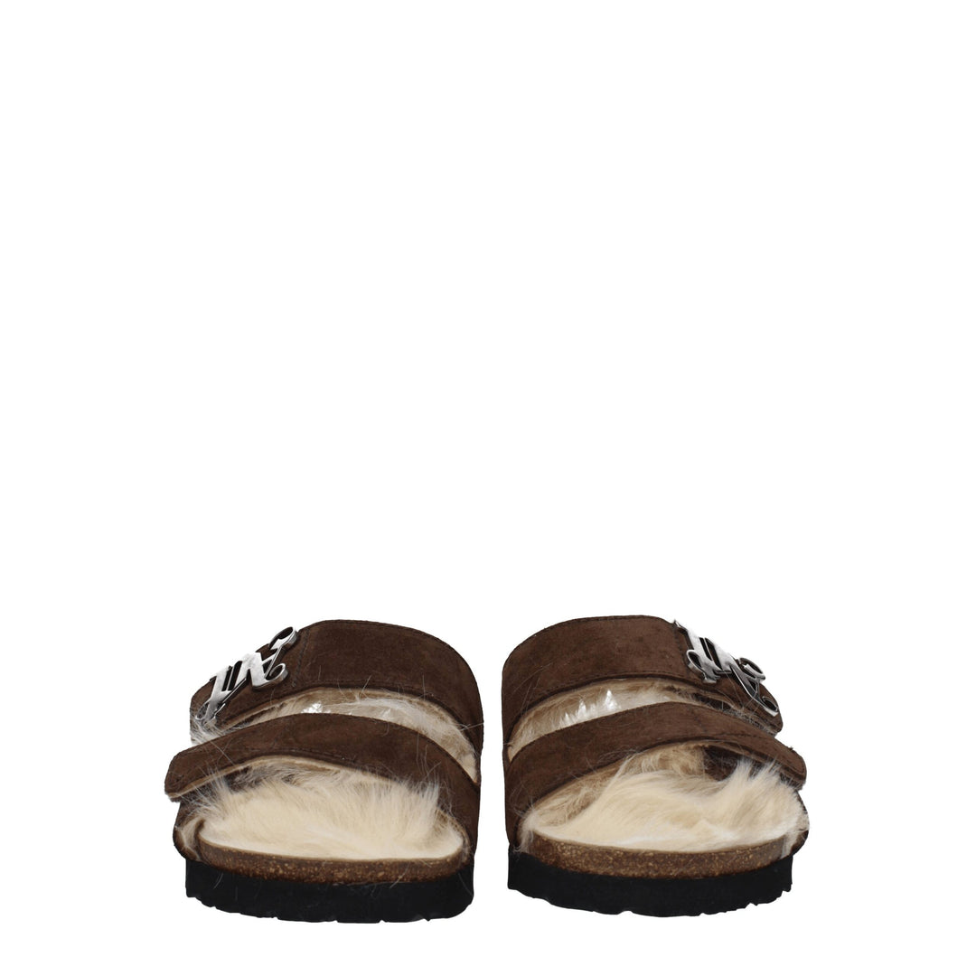 Brown Leather Slipper