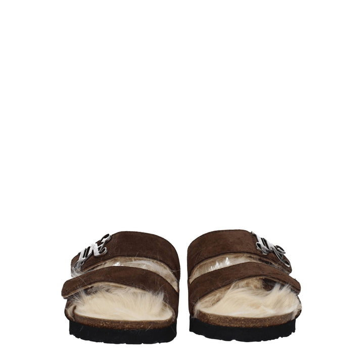 Brown Leather Slipper