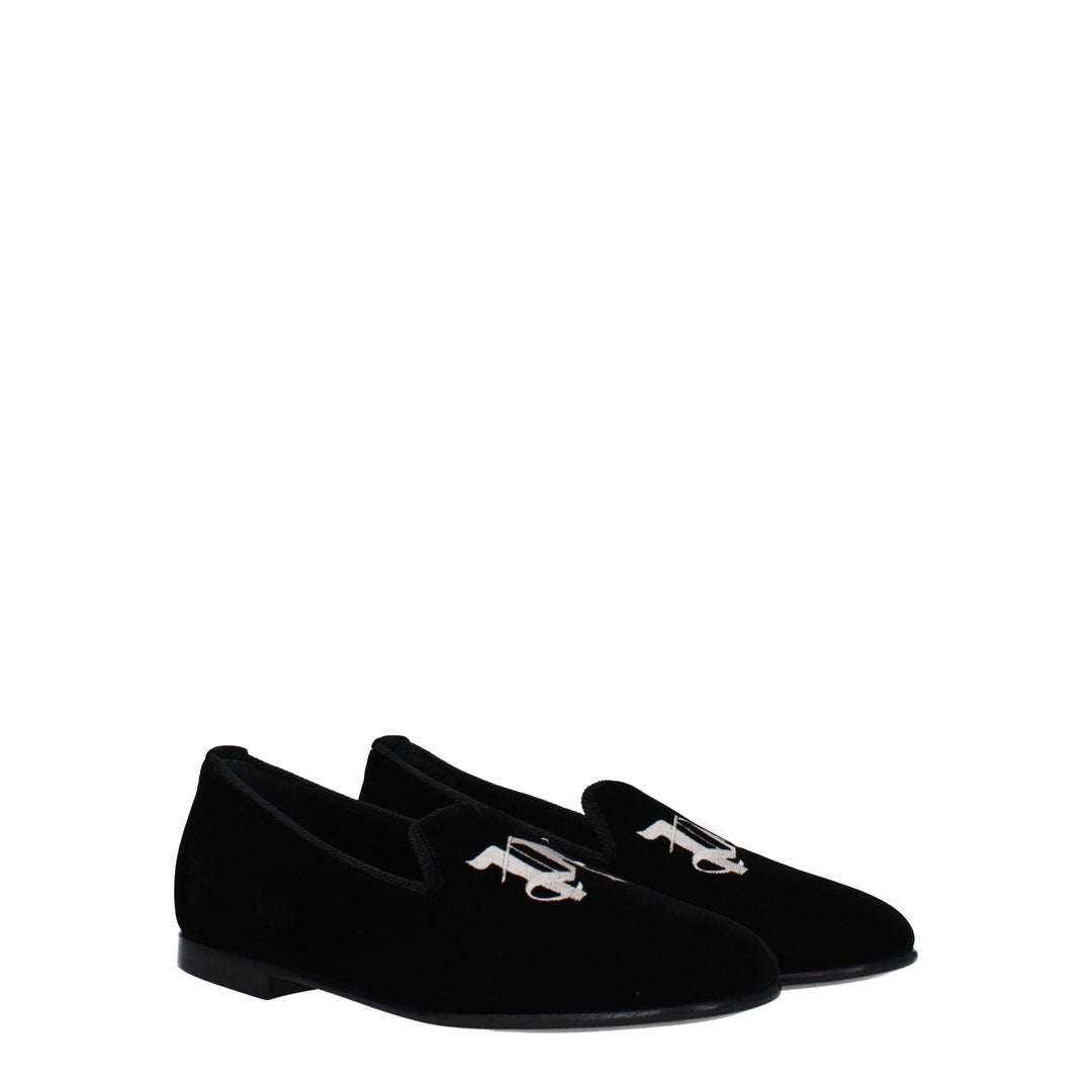 Black Velvet Loafer
