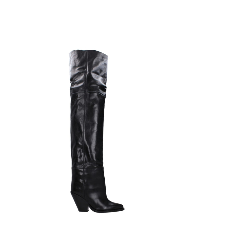 Black Leather Boot