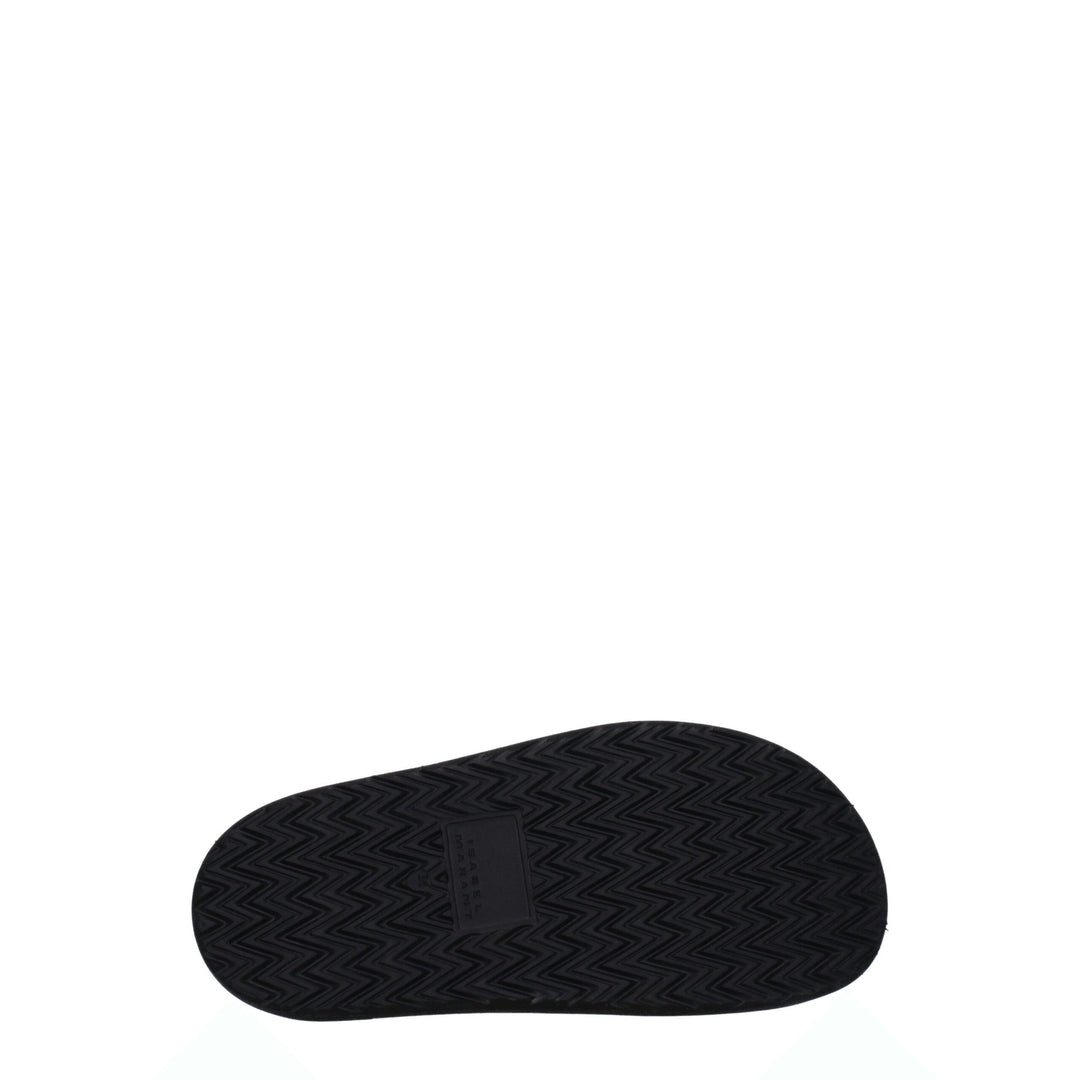 Black Leather Slipper