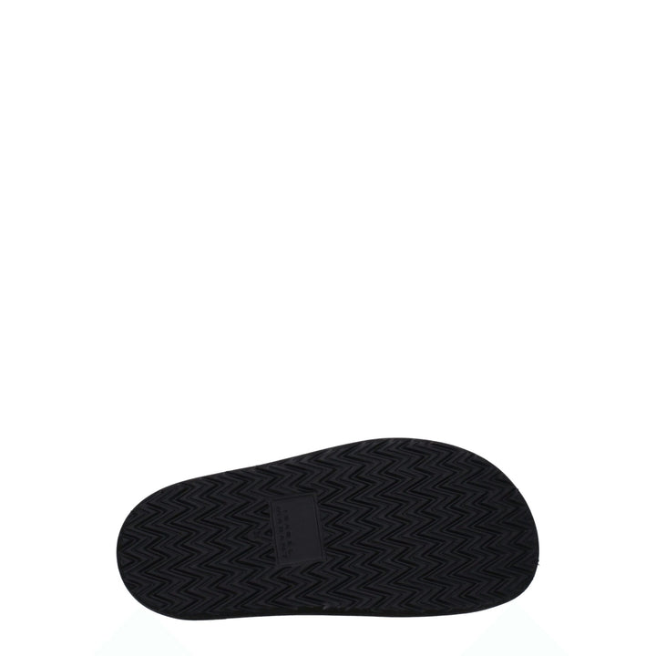 Black Leather Slipper