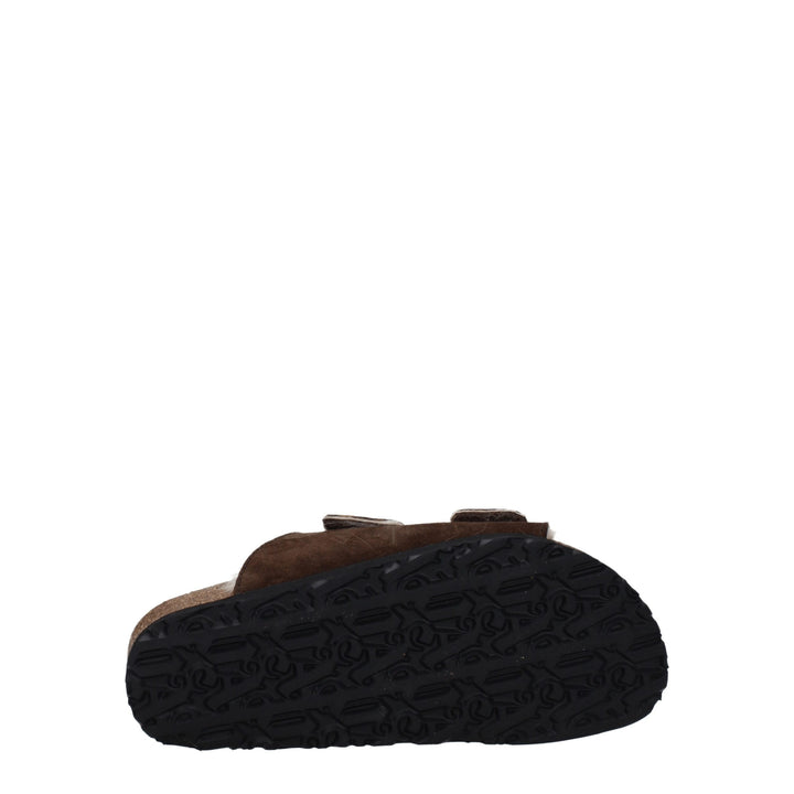 Brown Leather Slipper