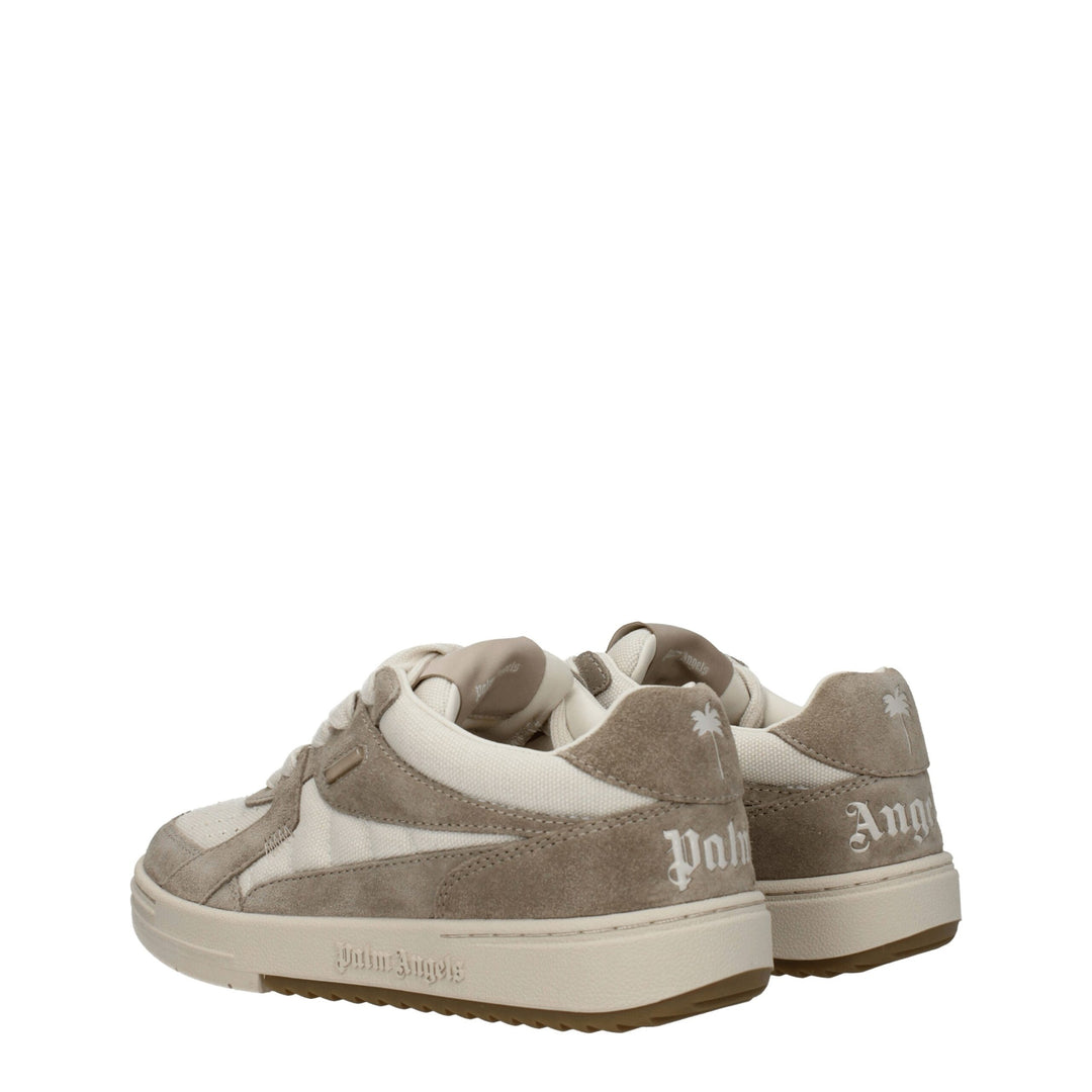 Beige Fabric Sneakers