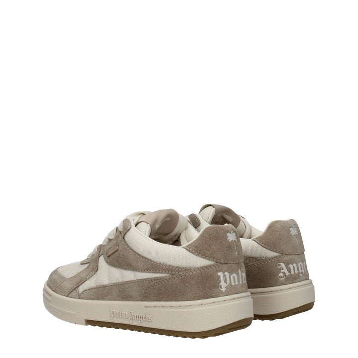 Beige Fabric Sneakers