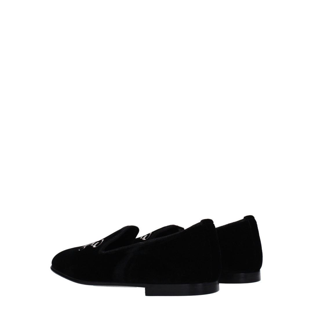Black Velvet Loafer