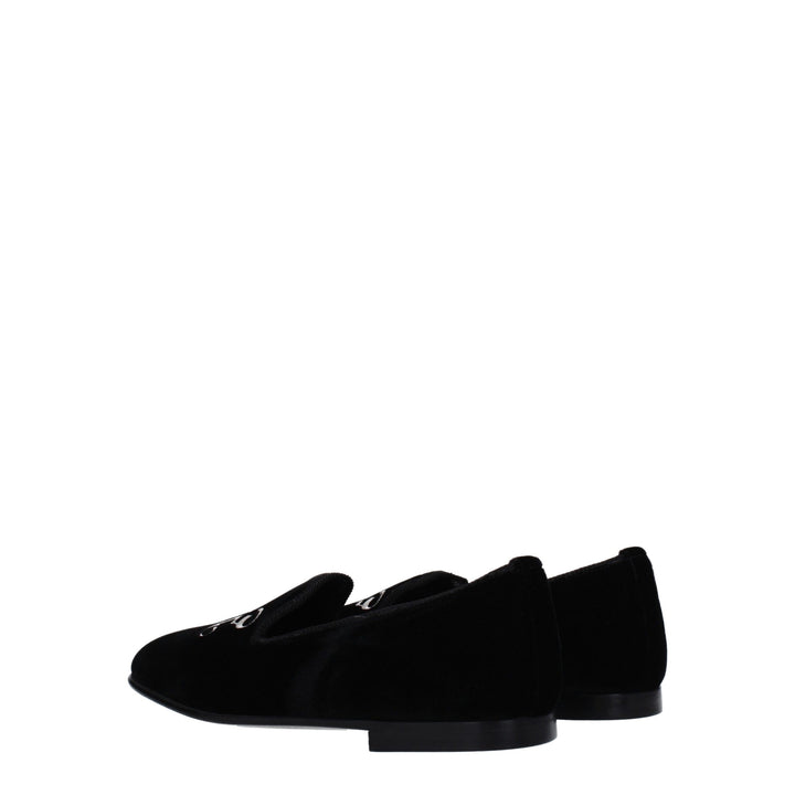 Black Velvet Loafer