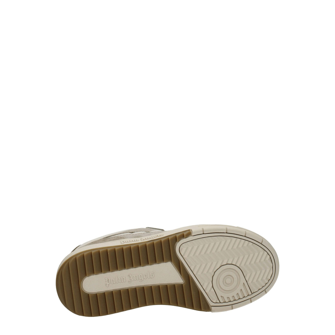 Beige Fabric Sneakers