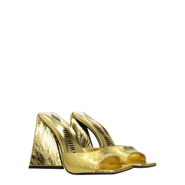 Gold Leather Sandal