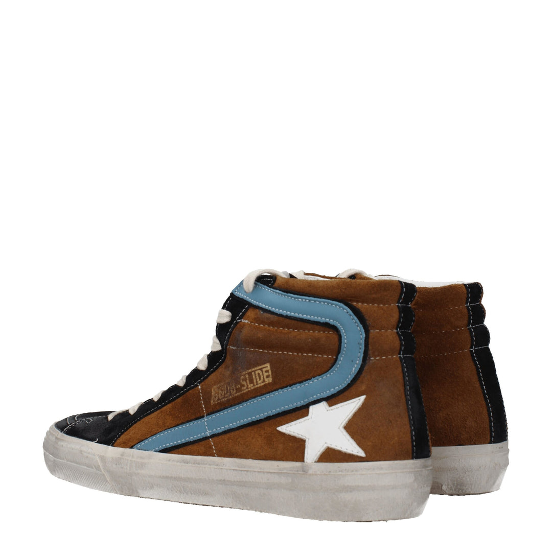 Golden Goose Brown Leather High Tops