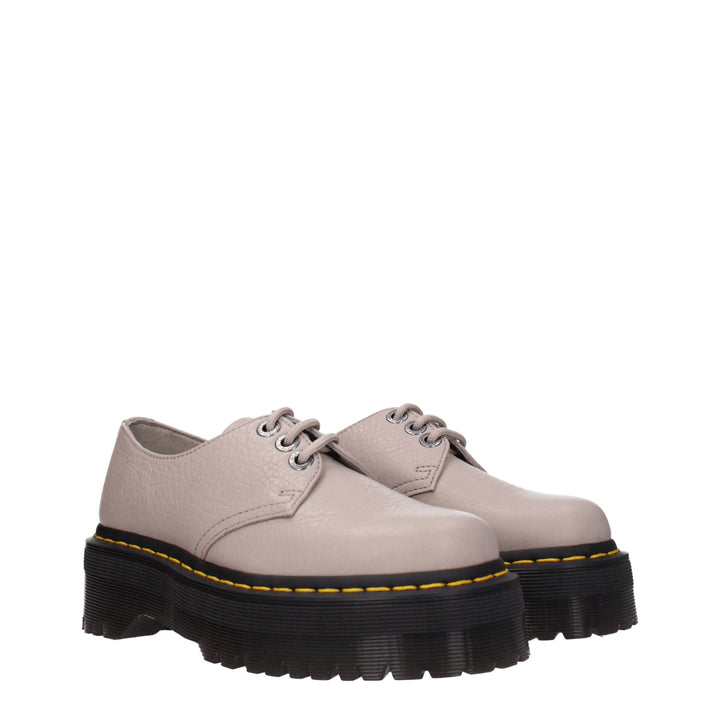 Gray Leather Oxfords And Derby