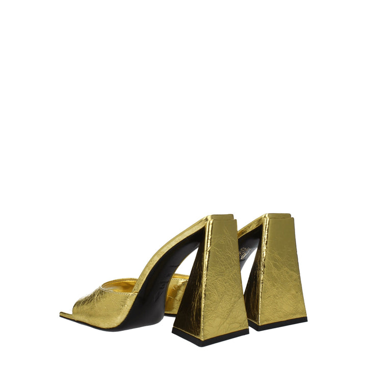 Gold Leather Sandal