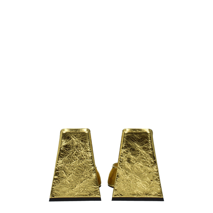 Gold Leather Sandal