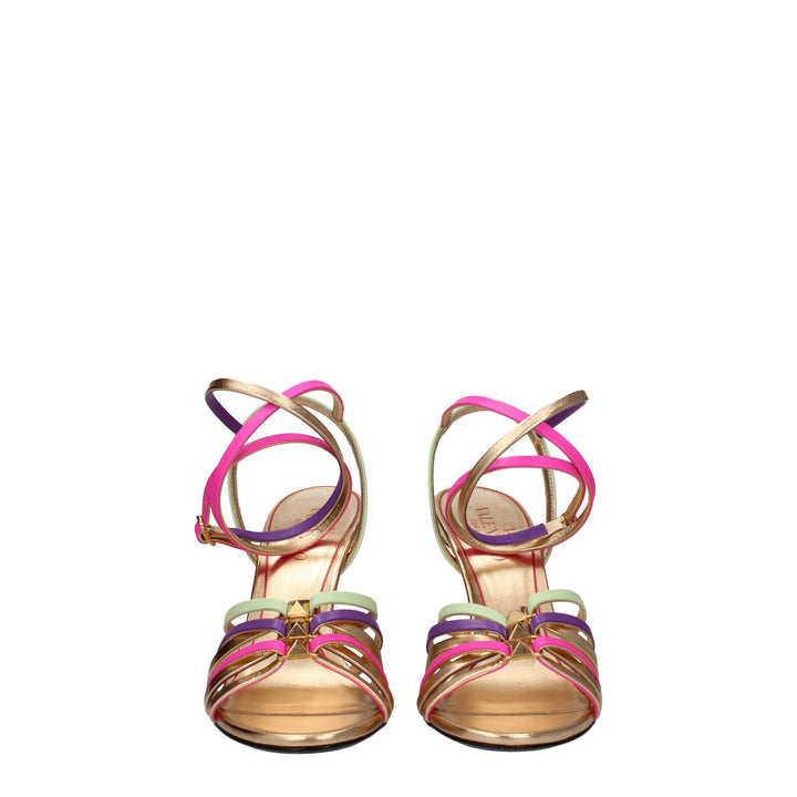 Multicolor Leather Sandal