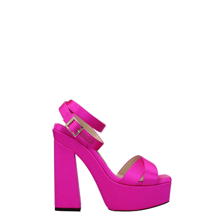 Pink Satin Sandal