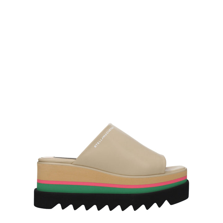 Beige Leather Slipper
