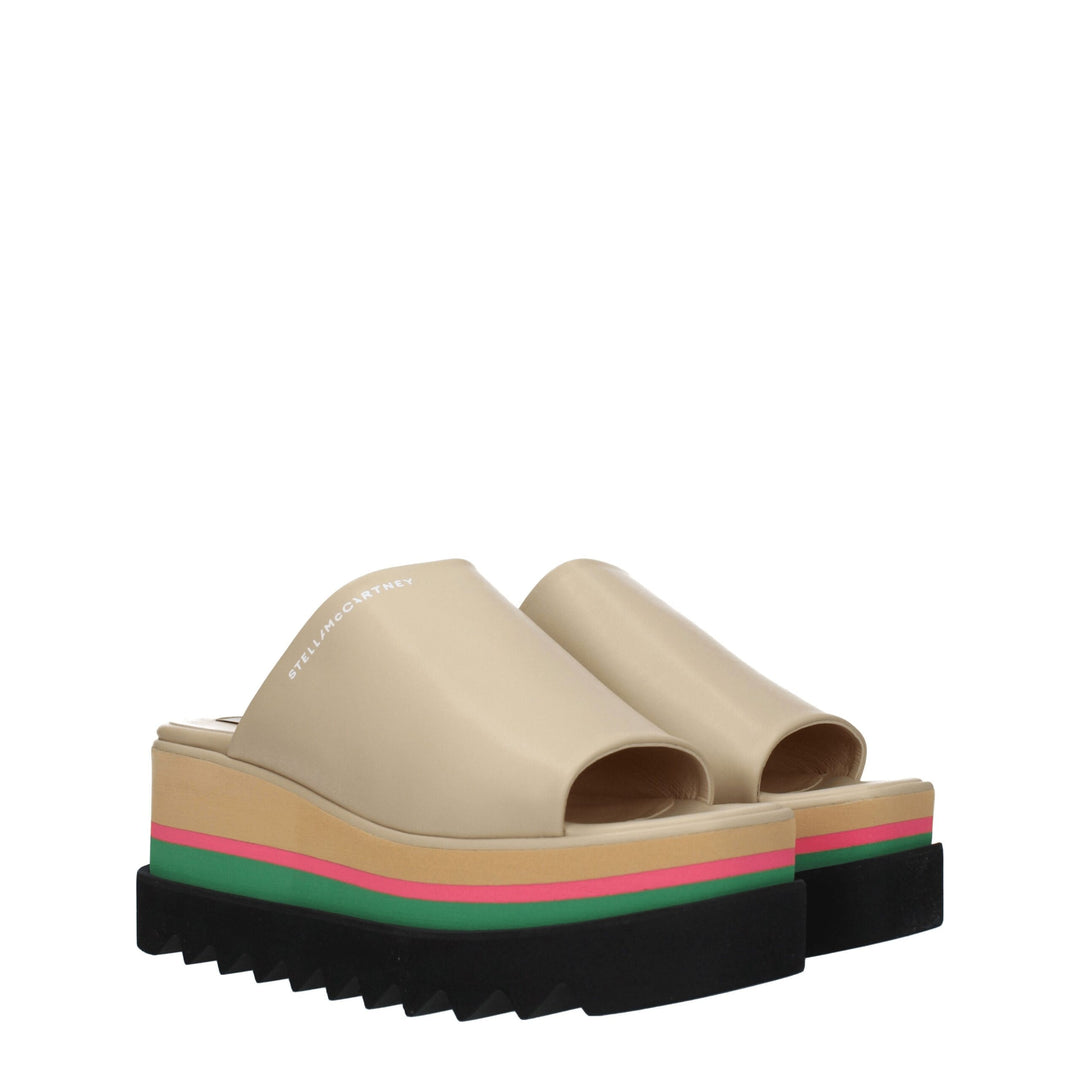 Beige Leather Slipper
