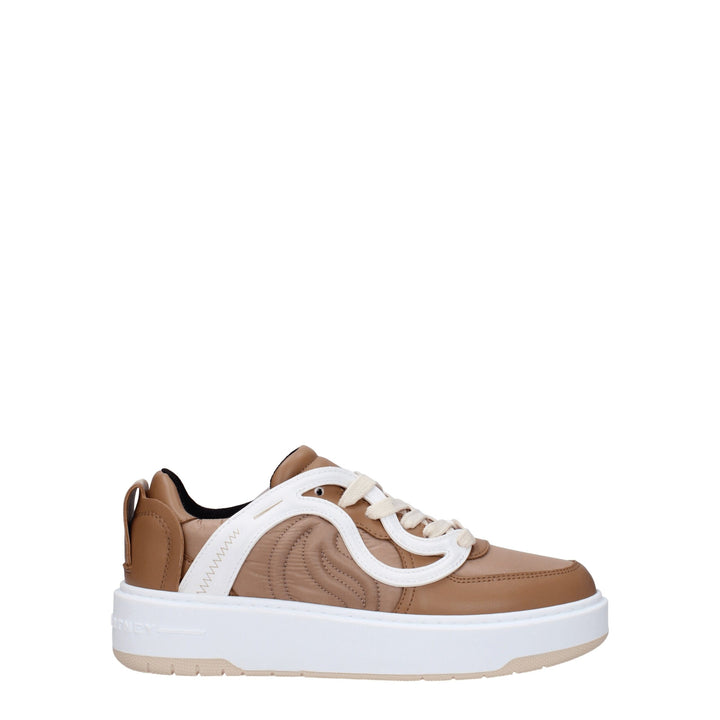 Brown Fabric Sneakers
