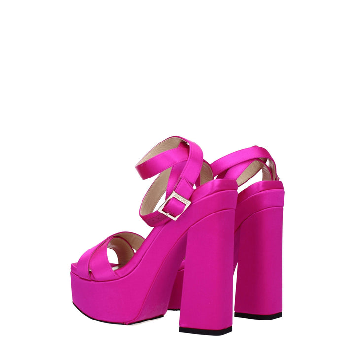 Pink Satin Sandal