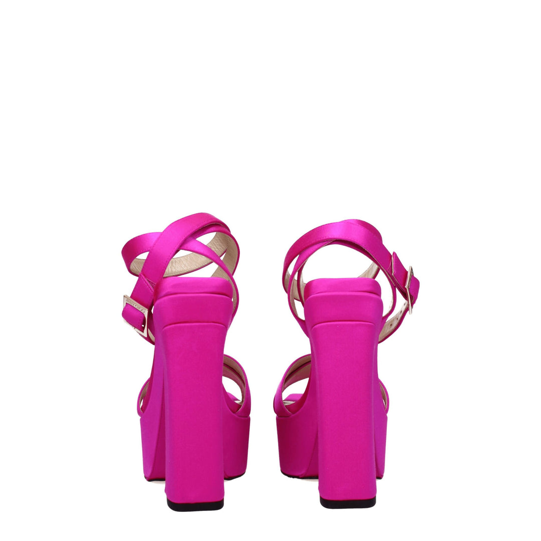 Pink Satin Sandal