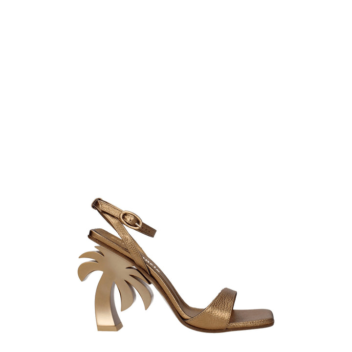 Gold Leather Sandal